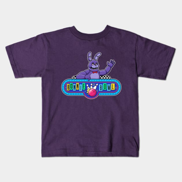 FNAF Bonnie the Bunny Kids T-Shirt by halegrafx